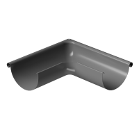 Docke STAL PREMIUM 125/90 мм Угол внешний  90 гр Графит RAL7024 8шт/упак