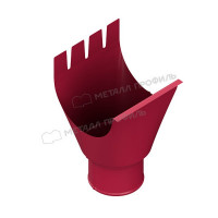 Воронка выпускная МЕТАЛЛ ПРОФИЛЬ Foramina 150/100 RAL 3005, красное вино