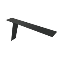 Планка карнизная фальц Grand Line 130х80 0,5 Velur X RAL 7016 антрацитово-серый (2м)