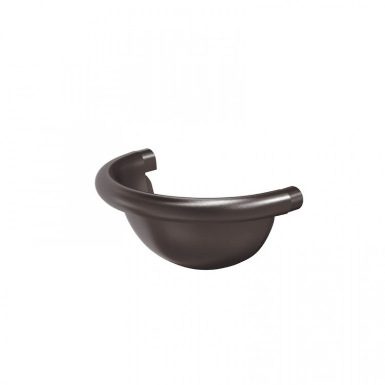 AS PUrus MATT 150/100 Заглушка  желоба полукруглая, 17 шт/уп., RR32