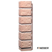 Угол наружный FineBer (Файнбер) Кирпич 470х116мм (Бежевый) /1 шт/