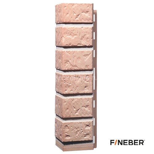 FineBer Угол наружный Кирпич Бежевый 470х116мм, 10шт/уп FineBer Угол наружный Кирпич Бежевый 470х116мм, 10шт/уп