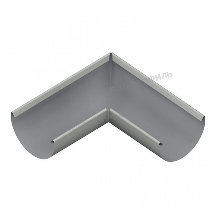 Угол желоба МЕТАЛЛ ПРОФИЛЬ ПРОЕКТ D185 Ral 9003