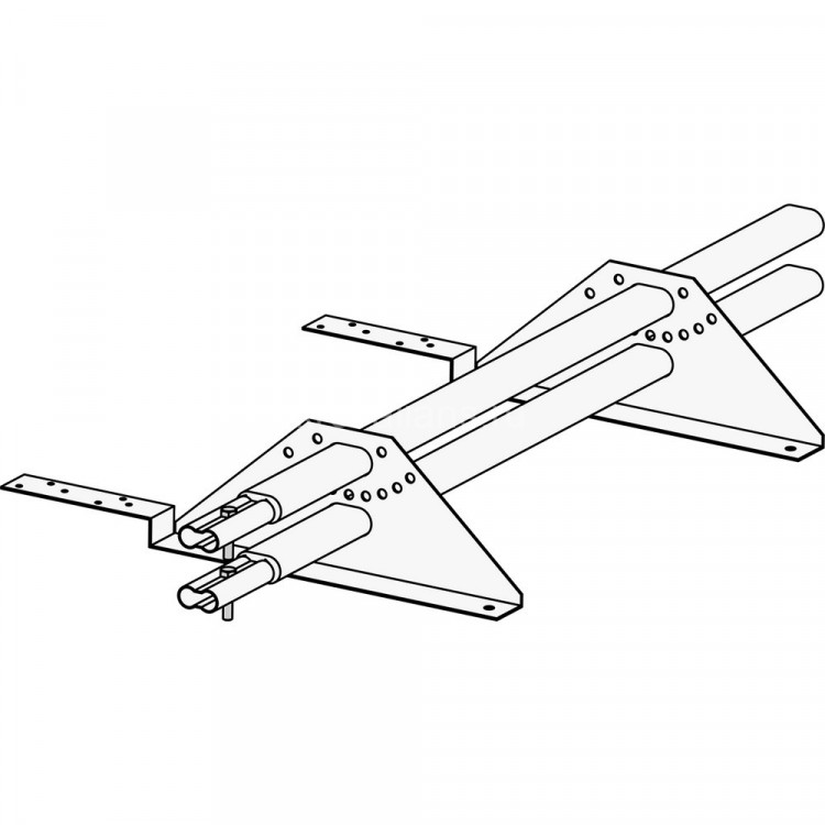 Снегозадержатель ROOFsystems PRESTIGE ZN 45*25 (овал), 1,2м универ.(треугольн.) RAL 7024