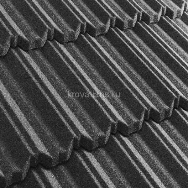 Композитная черепица Metrotile (Метротайл) MetroClassic (Серый) /лист/